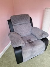 Grey Fabric Manual Recliner