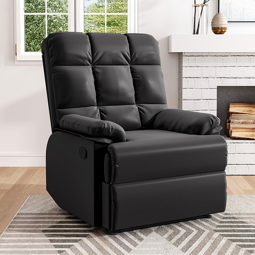 Recliner chair faux - recliner, leather