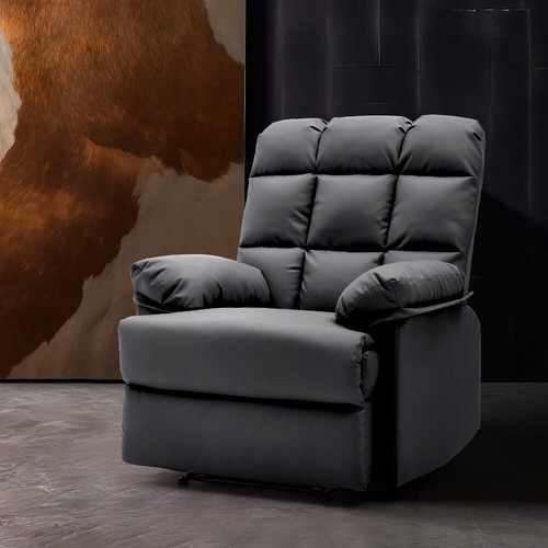 Recliner chair faux - chair, leather