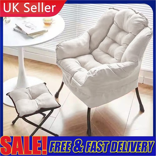Fabric lazy chair footstool - fabric, w/
